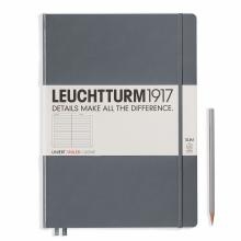 Leuchtturm A4+ Master Slim Anthracite Ruled Hardcover Notebook