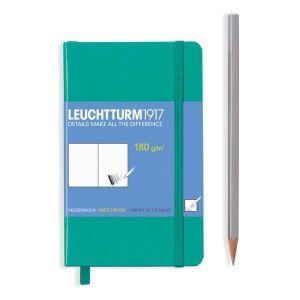 Leuchtturm sketch book emerald pocket hardcover