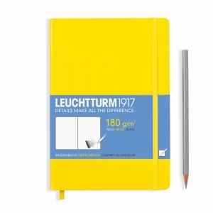 Leuchtturm A5 Sketch Book Medium Yellow Hardcover 
