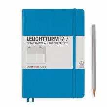Leuchtturm A5 Medium Azure Ruled Hardcover Notebook 