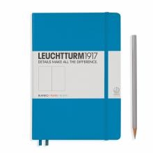 Leuchtturm A5 Medium Azure Plain Hardcover Notebook 