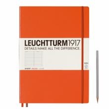 Leuchtturm A4+ Master Slim Orange Ruled Hardcover Notebook 