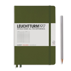 Leuchtturm A5 Medium Army Squared Notebook 