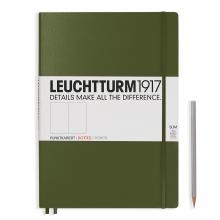 Leuchtturm A4+ Master Slim Army Dotted Hardcover Notebook