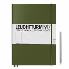 Leuchtturm A4+ Master Slim Army Plain Hardcover Notebook