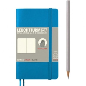 Leuchtturm A6 pocket azure plain softcover notebook