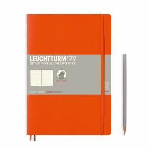 Leuchtturm B5 Orange Dotted Softcover Notebook 