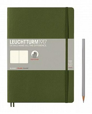 Leuchtturm B5 army plain softcover notebook