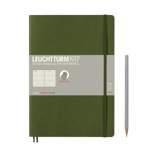 Leuchtturm B5 Army Ruled Softcover Notebook 