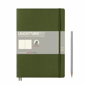 Leuchtturm B5 Army Dotted Softcover Notebook
