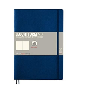 Leuchtturm B5 navy plain softcover notebook