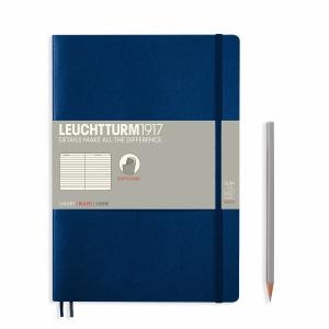 Leuchtturm B5 Navy Ruled Softcover Notebook 