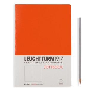 Leuchtturm A5 jottbook medium orange plain softcover notebook