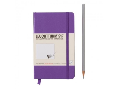 Leuchtturm Sketchbook Pocket A6  Purple Hardcover