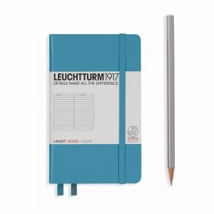 Leuchtturm A6 Pocket Nordic Blue Ruled Hardcover Notebook