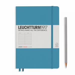 Leuchtturm A5 Medium Nordic Blue Ruled Hardcover Notebook 