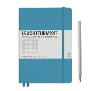 Leuchtturm A5 Medium Nordic Blue Squared Hardcover Notebook 