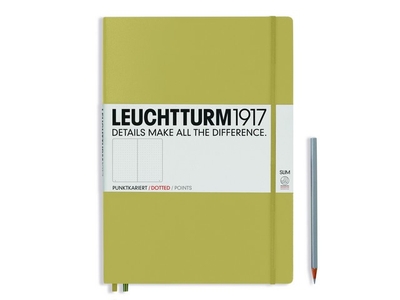 Leuchtturm A4+ Master Slim Sand Dotted Hardcover Notebook 