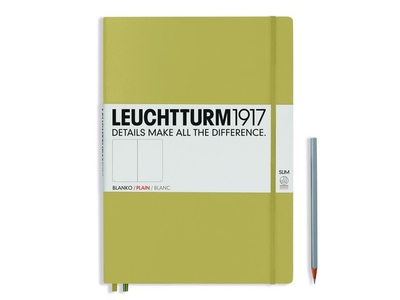 Leuchtturm A4+ Master Slim Sand Plain Hardcover Notebook 