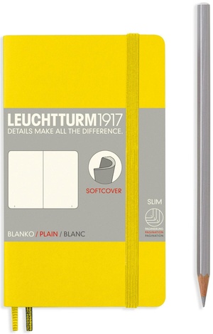 Leuchtturm A6 pocket yellow plain softcover notebook
