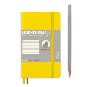 Leuchtturm A6 pocket yellow ruled softcover notebook