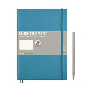 Leuchtturm B5 nordic blue plain softcover notebook