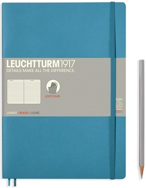 Leuchtturm B5 nordic blue ruled softcover notebook