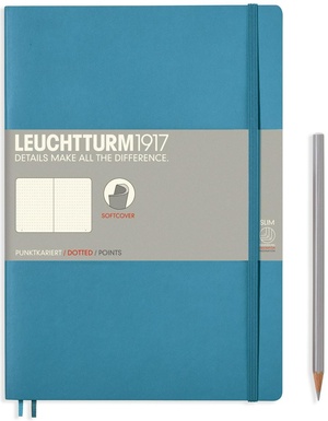 Leuchtturm B5 nordic blue dotted softcover notebook
