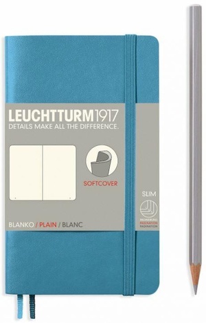 Leuchtturm A6 pocket nordic blue plain softcover notebook