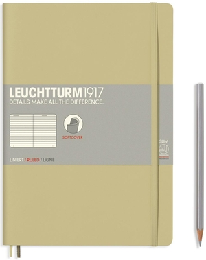 Leuchtturm B5 sand ruled softcover notebook