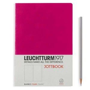 Leuchtturm A5 jottbook medium berry plain softcover notebook