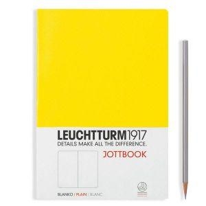Leuchtturm A5 jottbook medium yellow plain softcover notebook