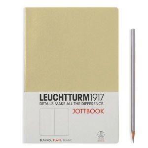 Leuchtturm A5 jottbook medium sand plain softcover notebook