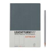 Leuchtturm A5 jottbook medium grey plain softcover notebook