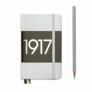 Leuchtturm A6 Pocket Silver Plain Hardcover Notebook Metallic Edition 