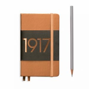 Leuchtturm A6 Pocket Copper Ruled Hardcover Notebook Metallic Edition 