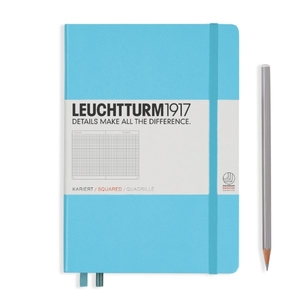 Leuchtturm A5 Medium Ice Blue Squared Notebook 