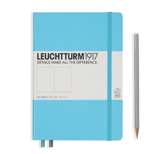 Leuchtturm A5 Medium Ice Blue Plain Notebook 