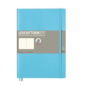 Leuchtturm B5 ice blue plain softcover notebook