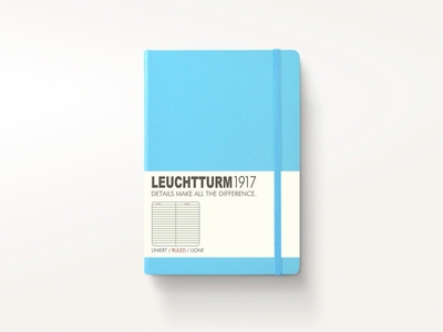 Leuchtturm B5 ice blue ruled softcover notebook
