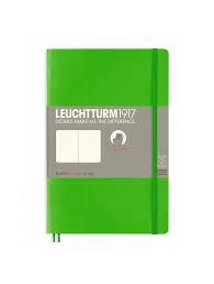 Leuchtturm B6+ fresh green plain slim softcover notebook