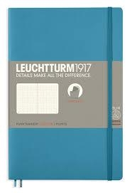 Leuchtturm B6+ nordic blue dotted slim softcover notebook