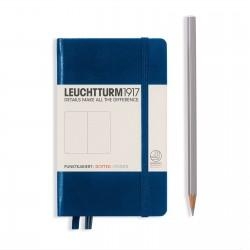 Leuchtturm B6+ navy dotted slim softcover notebook