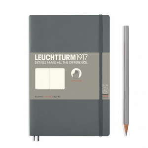 Leuchtturm B6+ anthracite plain softcover notebook