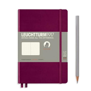 Leuchtturm B6+ port red dotted softcover notebook