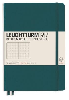 Leuchtturm A5 medium pacific green dotted hardcover notebook