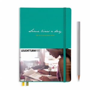 Leuchtturm A5 some lines a day 5 year emerald notebook hardcover