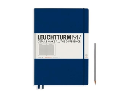 Leuchtturm A4+ master classic navy squared hardcover notebook