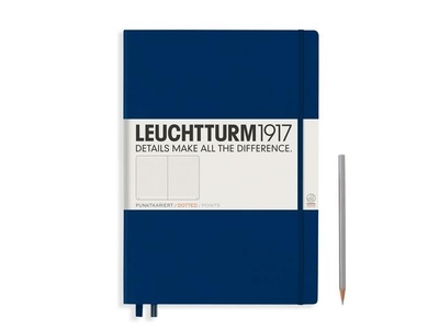 Leuchtturm A4+ master classic navy dotted hardcover notebook