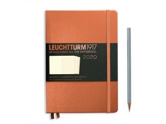 Leuchtturm Weekly Planner + Notebook 2020 A5 Medium Copper Hardcover